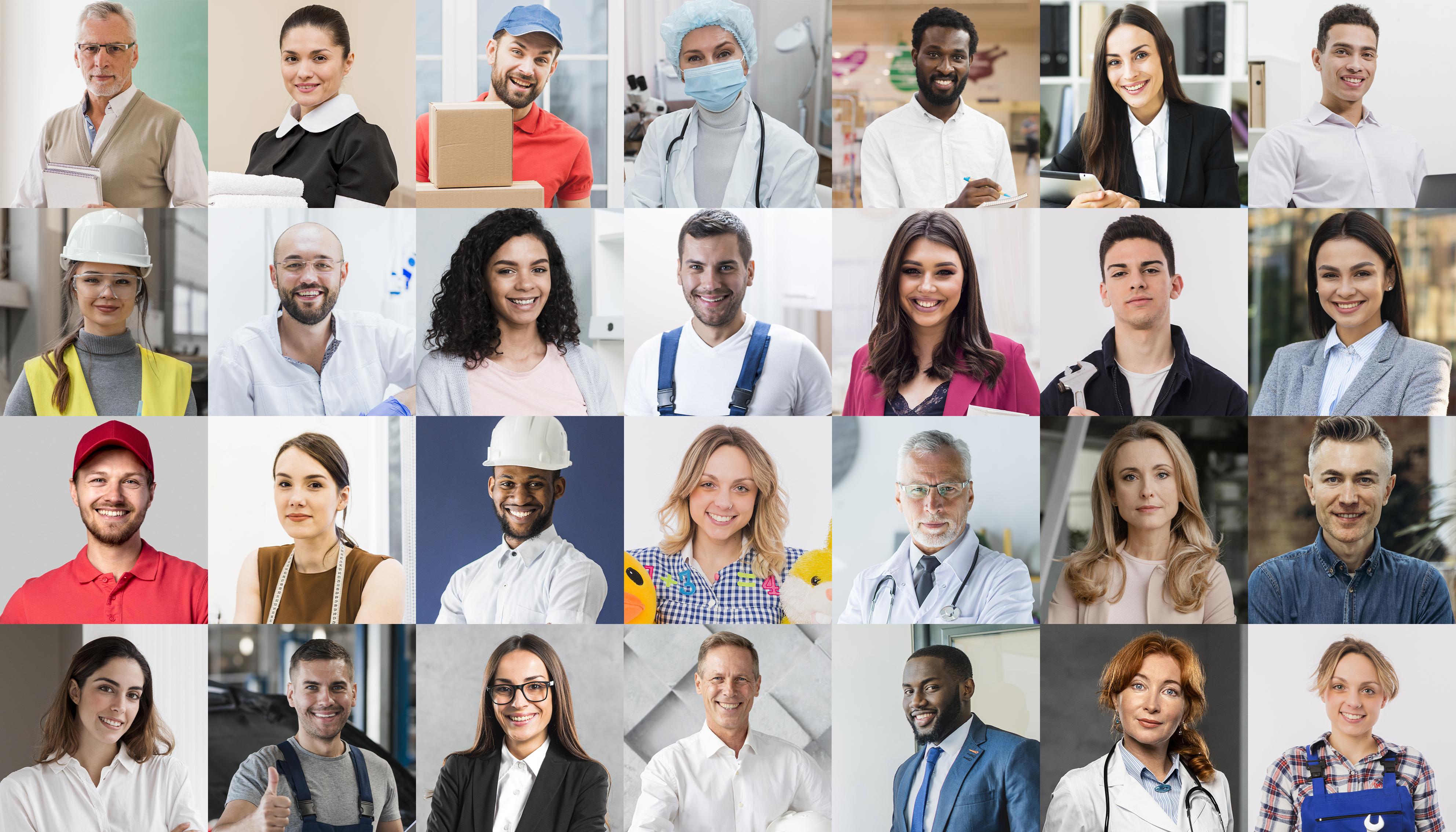 people collage design
